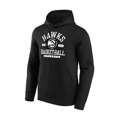 NBA AtlAnta Hawks Printed Pullover Hoodie Black Long Sleeve Sweatshirt 13341141