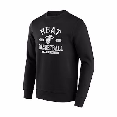 NBA Black Crewneck Long-Sleeve Soft Comfortable Casual Sweatshirt 13341359
