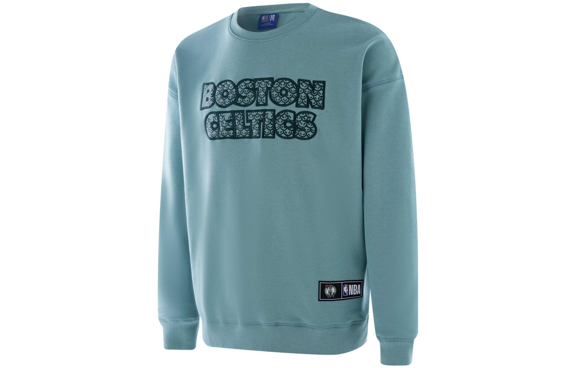 NBA Boston Celtics Embroidered Crewneck Sweatshirt Spring Green Unisex APCRE00013BOS71