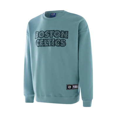NBA Boston Celtics Embroidered Crewneck Sweatshirt Spring Green Unisex APCRE00013BOS71