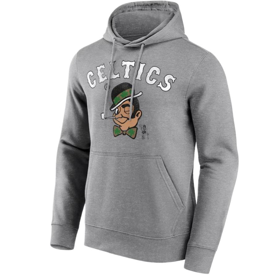 NBA Boston Celtics Fanatics Grey Logo Hoodie Home Design 12089094