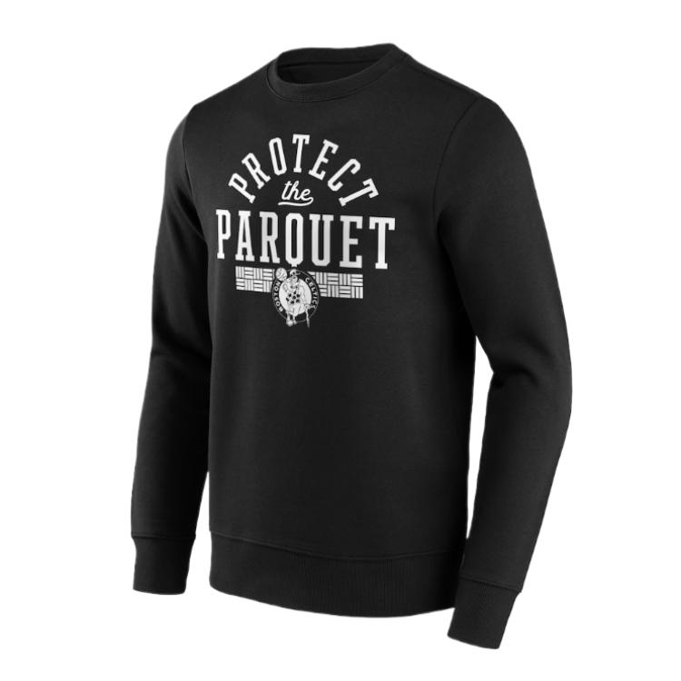 NBA Boston Celtics Graphic Crewneck Long Sleeve Sweatshirt Black () 12089248