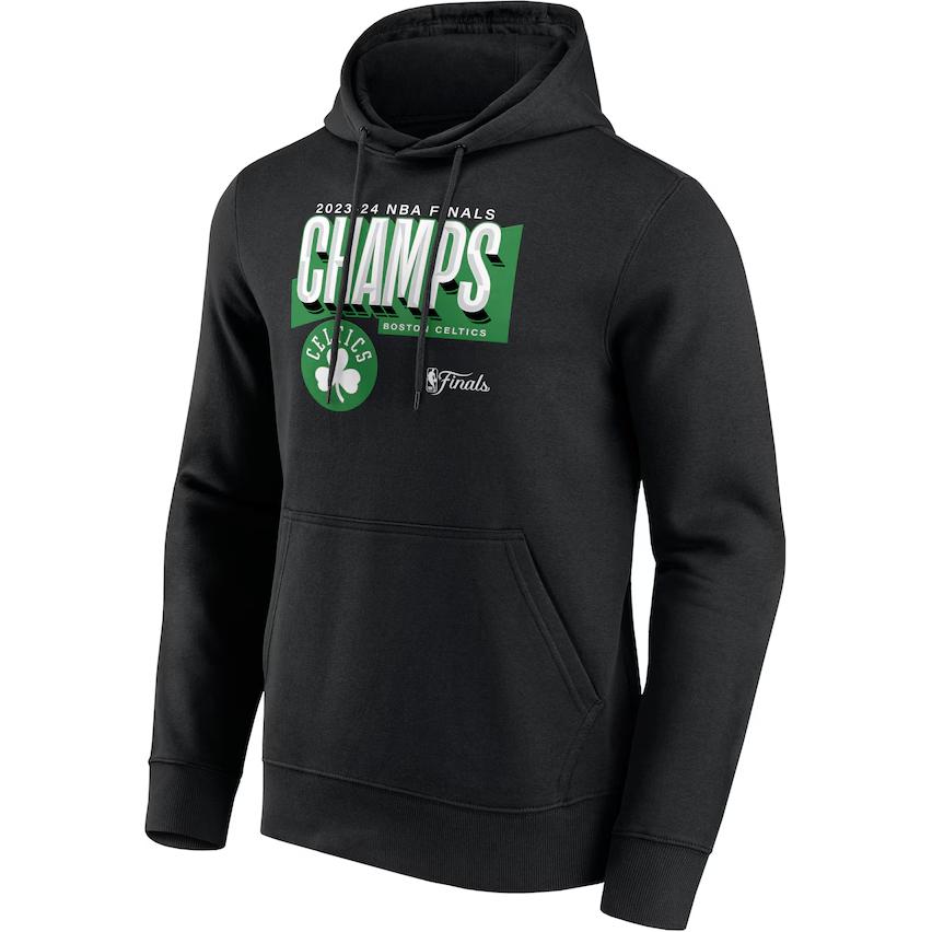 NBA Boston Celtics Letter Graphic Comfortable Pullover Hoodie Black 201709095