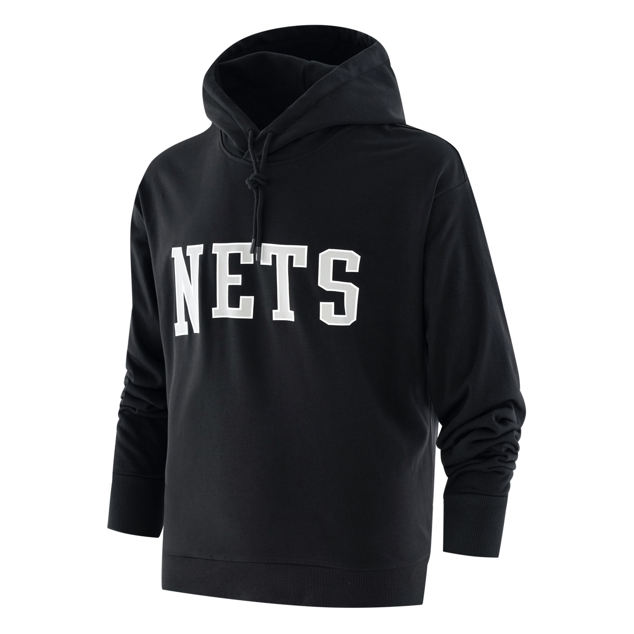 NBA Brooklyn Nets Black Hoodie Unisex Pullover with Letter Print Design FCAPHO21HD11215LAL4