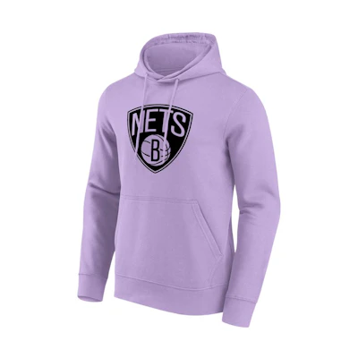 NBA Brooklyn Nets Fanatics Mono Logo Print Hoodie Purple 200360803
