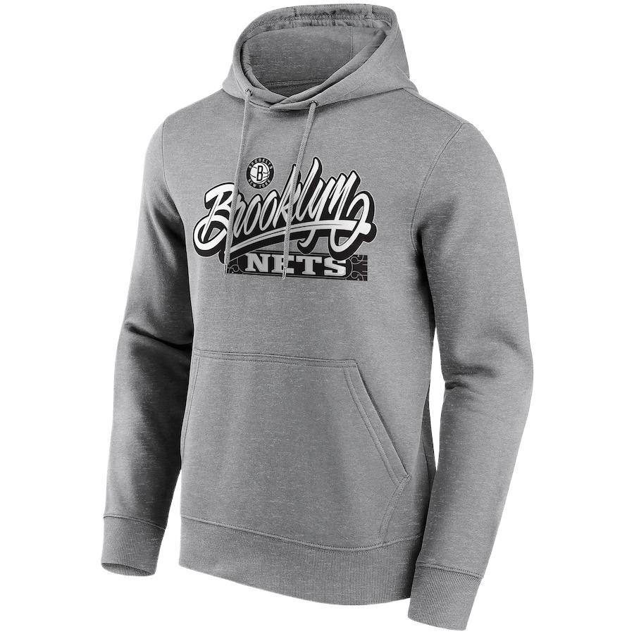 NBA Brooklyn Nets Iconic Hometown Graphic Hoodie Grey - Pullover Style 12088989