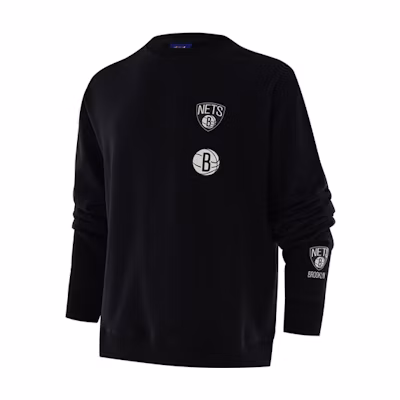 NBA Brooklyn Nets Logo Printed Casual Long Sleeve Sweatshirt Black F3APSP22CR11882BKN