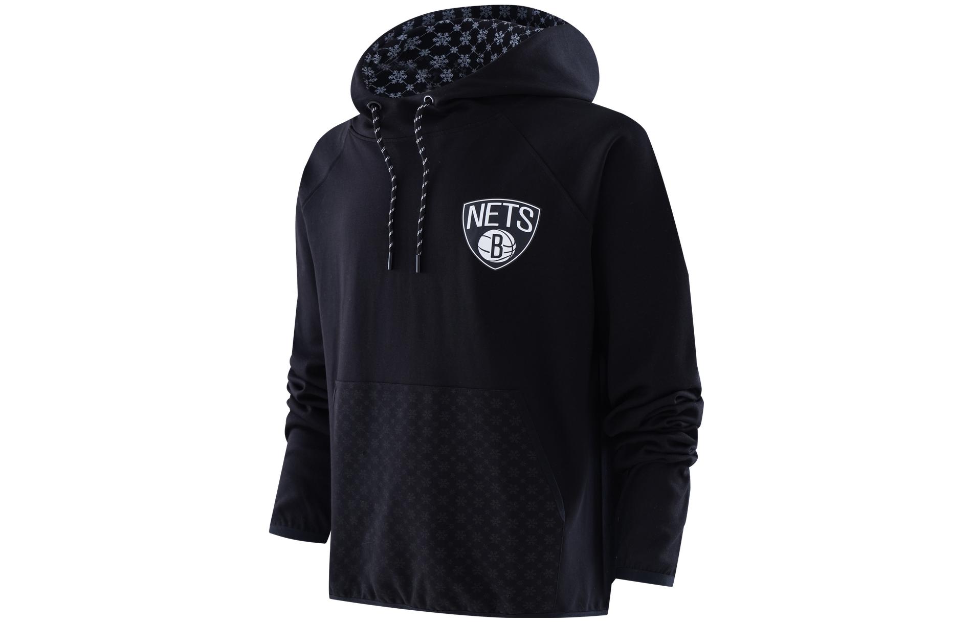 NBA Brooklyn Nets Pullover Hoodie Black Unisex Casual Sportswear F1APSP22HD11800BKN