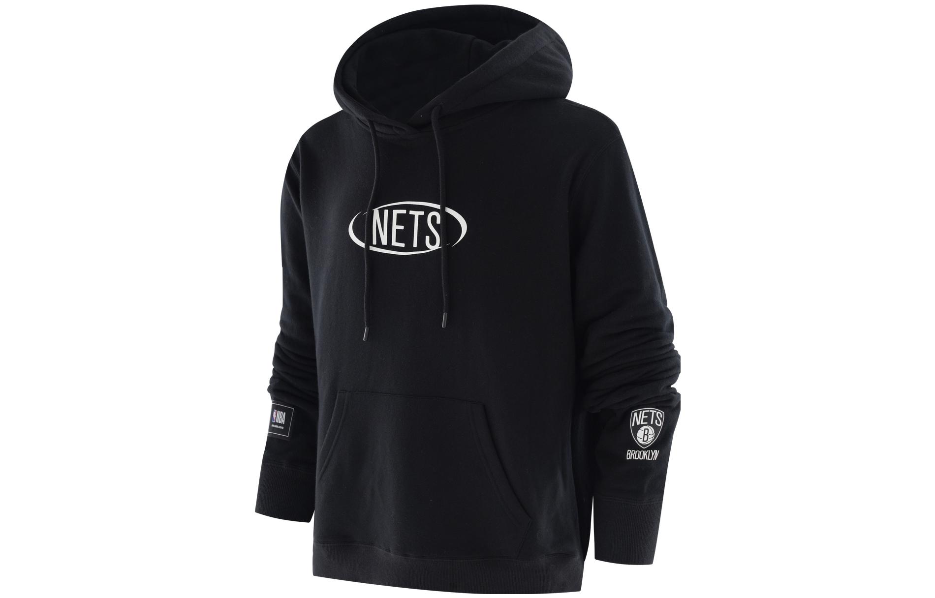 NBA Brooklyn Nets Pullover Hoodie Unisex Black Casual Long Sleeve Sweater F3APSP22HD11858BKN