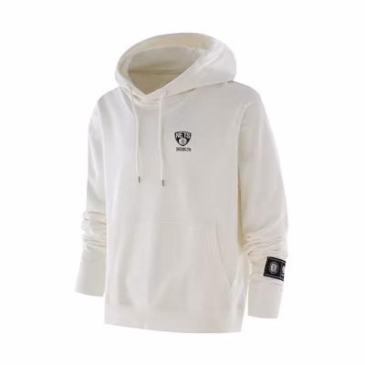 NBA Brooklyn Nets White Hoodie Unisex Casual Loose Fit Pullover F3APSP22HD11851BKN