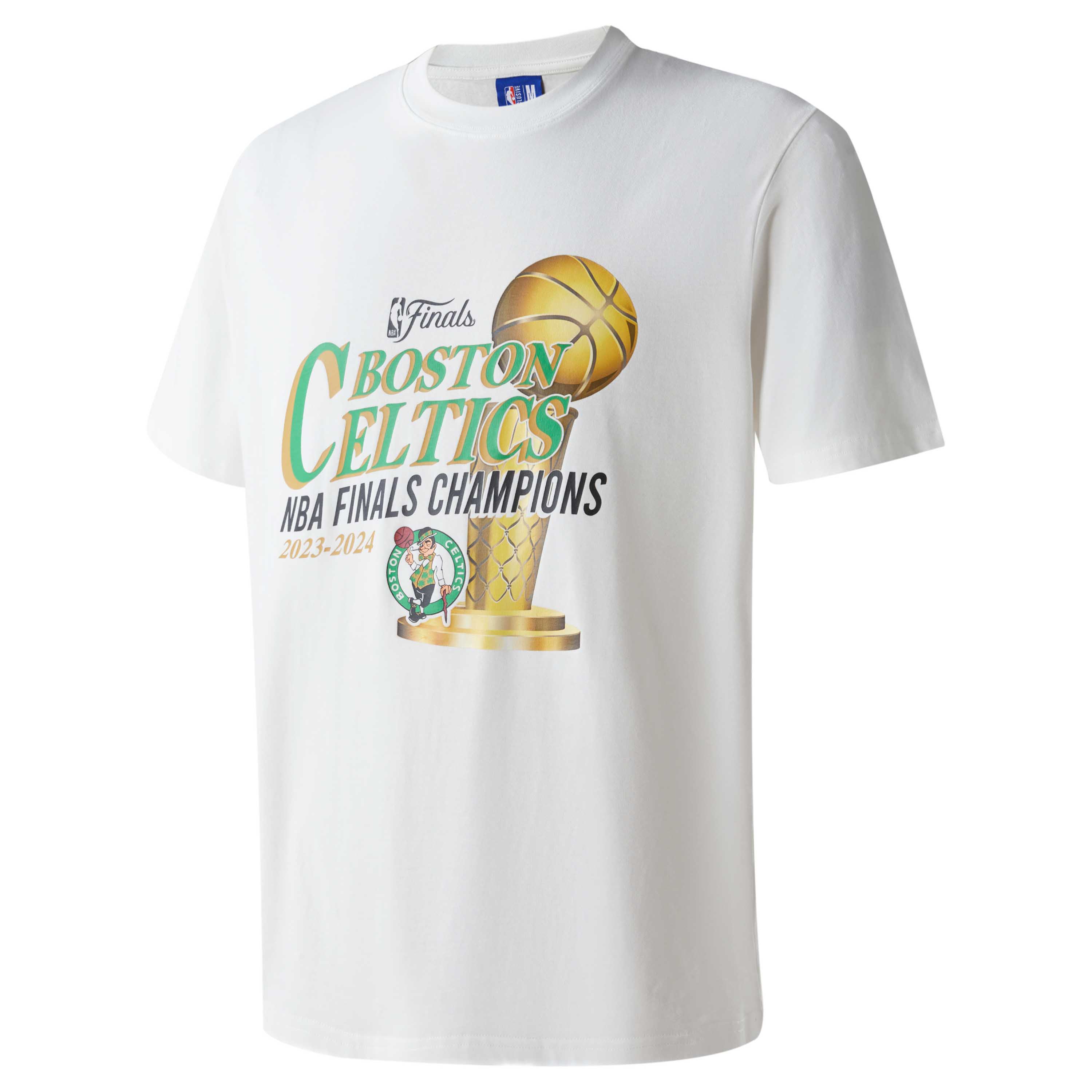 NBA Celtics 23-24 Champs Retro Graphic Tee Unisex - White APTEE00679NBA02