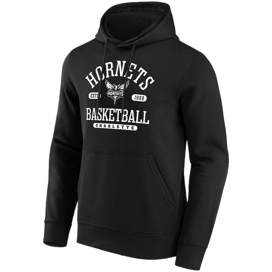 NBA Charlotte Hornets Calling Plays Graphic Crewneck Sweatshirt Black - 13341108