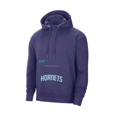 NBA Charlotte Hornets Letter Print Hoodie Unisex Navy Blue 13315806
