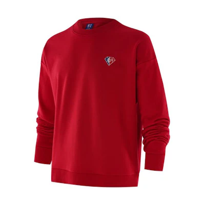 NBA Chicago Bulls 75th Anniversary Red Crewneck Sweatshirt Unisex F2APSP22CR11783CHI