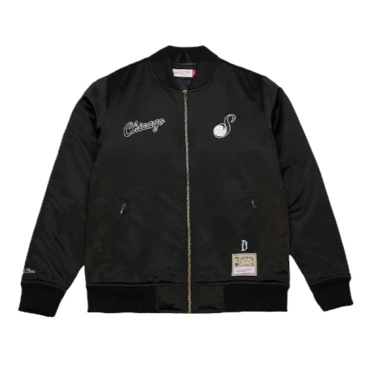 NBA Chicago Bulls Alphabet Zip Casual Jacket Black 200542183