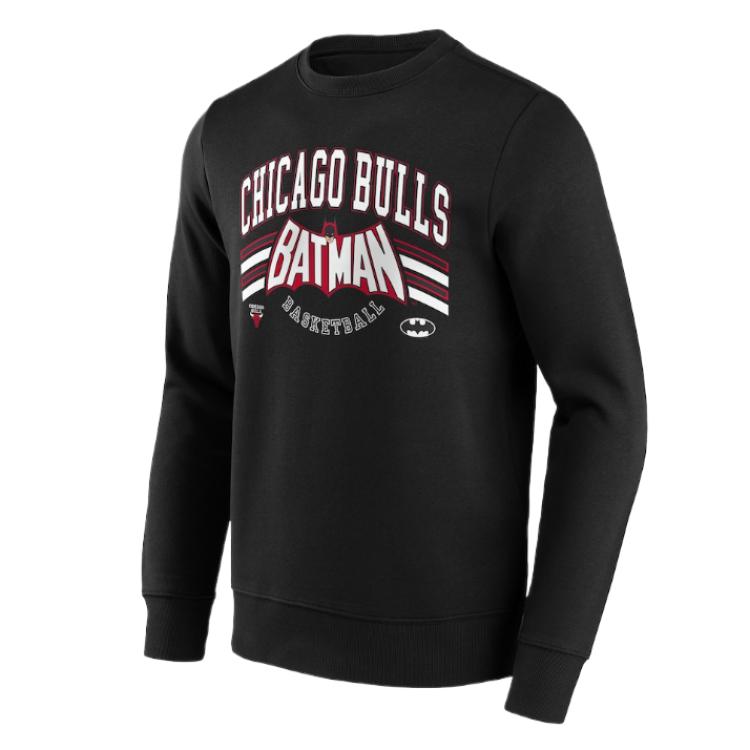NBA Chicago Bulls DC Logo Crewneck Long Sleeve Sweatshirt Black 13327506