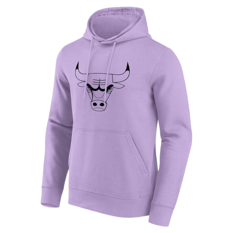 NBA Chicago Bulls Fanatics Mono Purple Hoodie Casual Outdoor Pullover 200360831