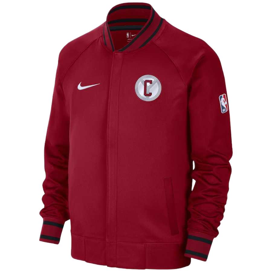 NBA Chicago Bulls Nike City Edition Thermaflex Showtime Red Jacket Men 13315773