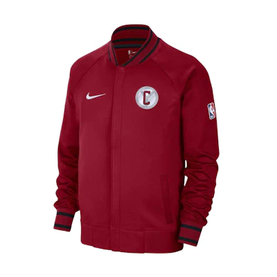 NBA Chicago Bulls Nike City Edition Thermaflex Showtime Red Jacket Men 13315773