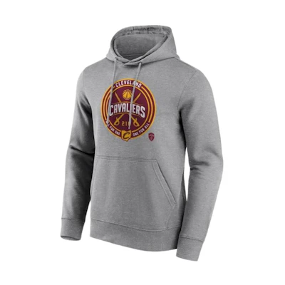 NBA Cleveland Cavaliers Fanatics Logo Print Hoodie - Regular Fit, Gray 12088979