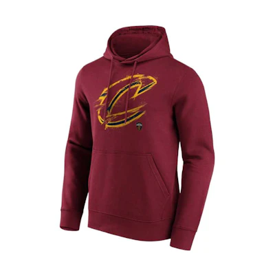 NBA Cleveland Cavaliers Fanatics Splatter Logo Print Red Pullover Sweatshirt Mens 12088084