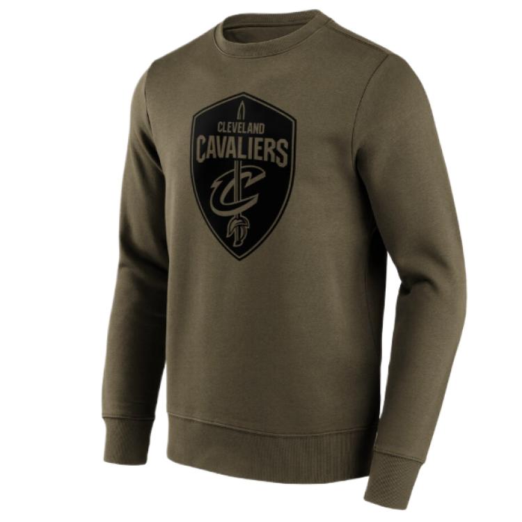 NBA Cleveland Cavaliers Printed Fashion Long-Sleeve Sweatshirt Men’s Dark Green 201426752