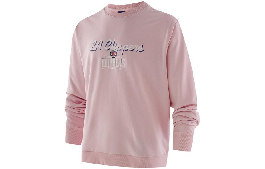 NBA Clippers Logo Crewneck Pullover Sweatshirt Pink Unisex FCAPHO21CR11202LAC