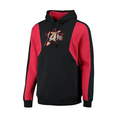 NBA Color-Block Number Hoodie Black 13326089