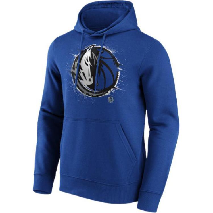 NBA Dallas Mavericks Fanatics Splatter Logo Blue Hoodie 12088107