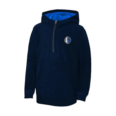 NBA Dallas Mavericks Paint the Court 1/4 Zip Fleece Hoodie Navy - Long Sleeve 14417732