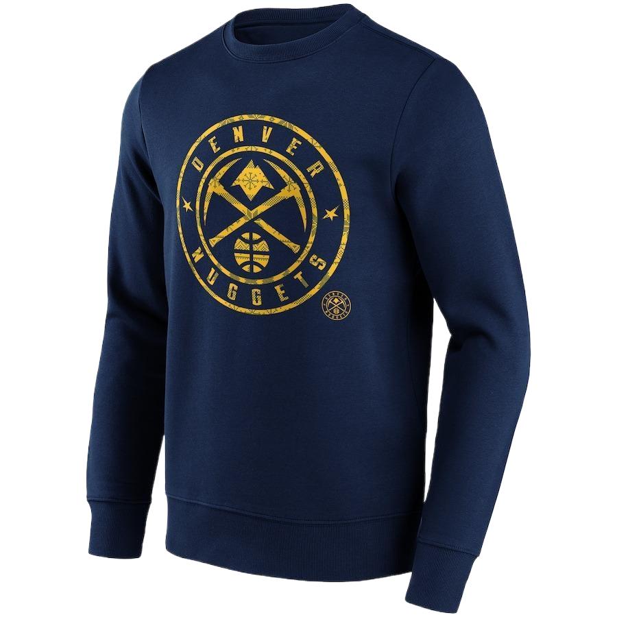 NBA Denver Nuggets Christmas Crewneck Sweatshirt Blue - Long Sleeve 13340660