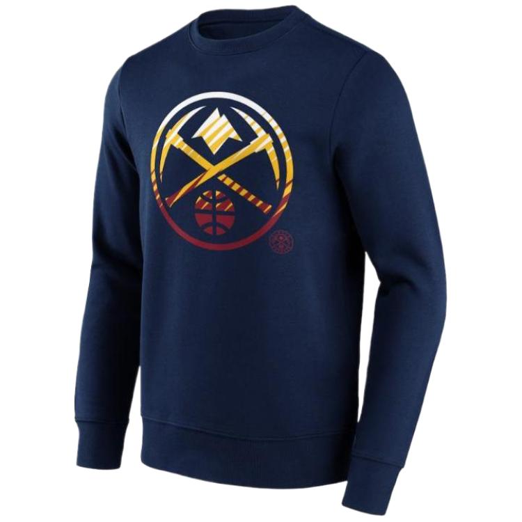 NBA Denver Nuggets Fade Crewneck Graphic Sweatshirt Long Sleeve 12085666
