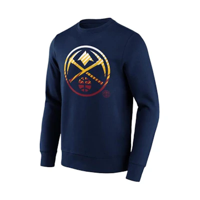 NBA Denver Nuggets Fade Crewneck Graphic Sweatshirt Long Sleeve 12085666