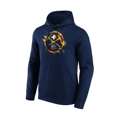 NBA Denver Nuggets Fanatics Graphic Print Pullover Hoodie Men’s Navy Blue 12088095
