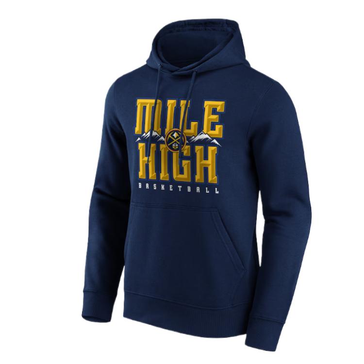 NBA Denver Nuggets Fanatics Iconic Hometown Hoodie Blue/Black - 12088922