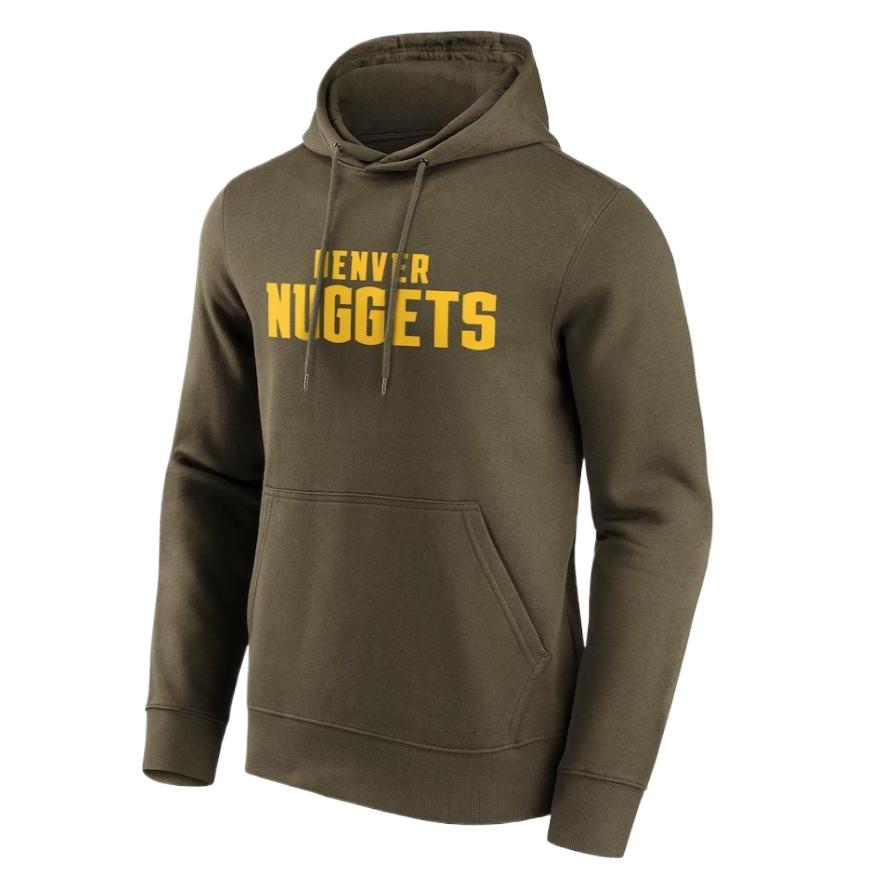 NBA Denver Nuggets Pullover Hoodie Army Green 12088644