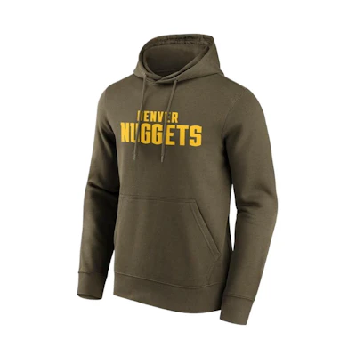 NBA Denver Nuggets Pullover Hoodie Army Green 12088644