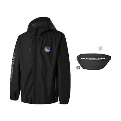NBA Dynasty Series Golden State Warriors Windbreaker Jacket Unisex Black APOTW00768GSW01