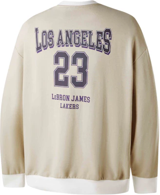 NBA Dynasty Series Los Angeles Lakers LeBron James Sweater Khaki Unisex Kasual APCRE00779LALLBJ13 Buy NBA Dynasty Series Los Angeles Lakers LeBron James Sweater Khaki Unisex Kasual APCRE00779LALLBJ13