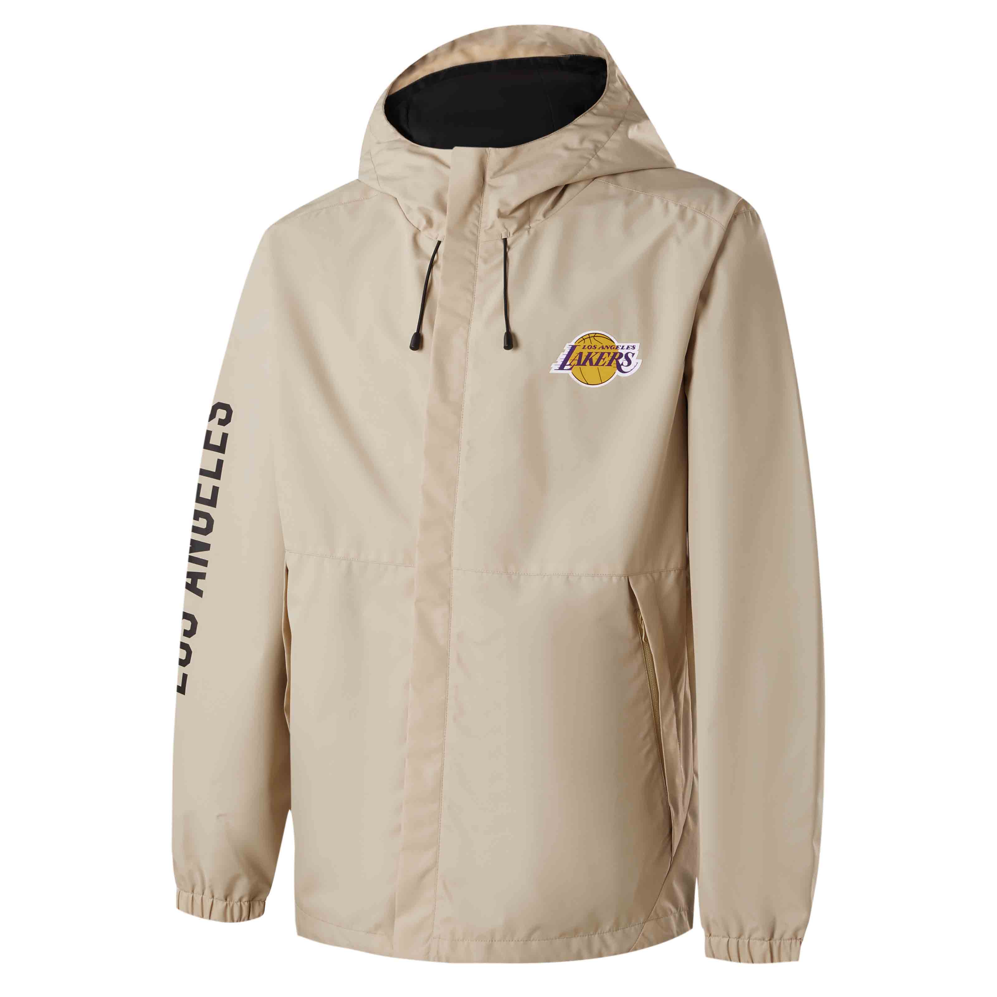 NBA Dynasty Series Los Angeles Lakers Windbreaker Jacket Unisex Beige White APOTW00768LAL92