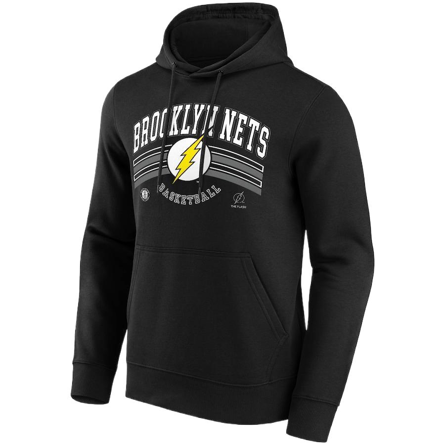 NBA Fanatics Brooklyn Nets DC The Flash Basketball Hoodie Black 14420481