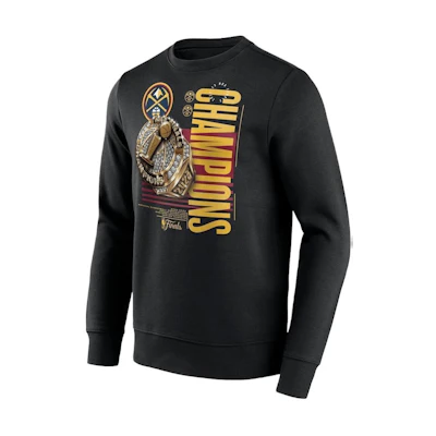 NBA Fanatics Denver Nuggets Champions Slam Graphic Crewneck Sweatshirt Black 14425777