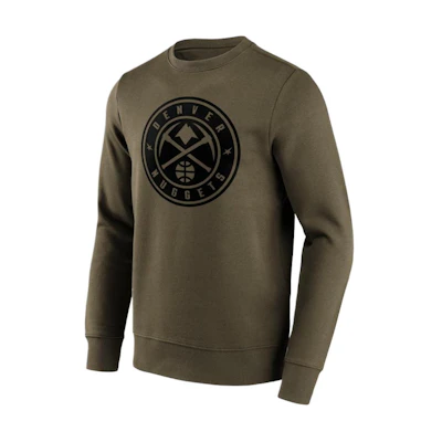 NBA Fanatics Denver Nuggets Logo Crewneck Sweatshirt Brown ( Fashion Choice) 12087188