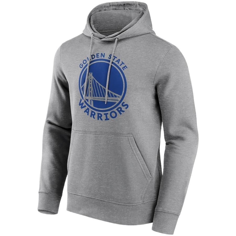 NBA Fanatics Golden State Warriors Mono Logo Hoodie Men’s Grey Long Sleeve Sweatshirt 12088802