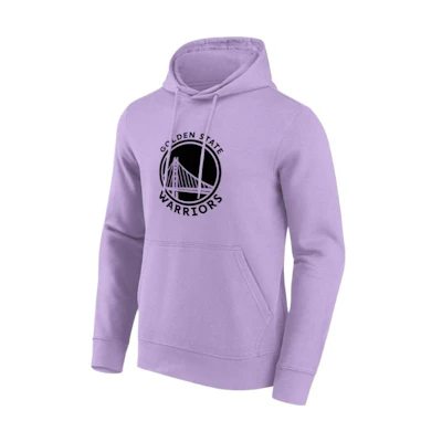 NBA Fanatics Golden State Warriors Monochrome Logo Hoodie Purple 200360796