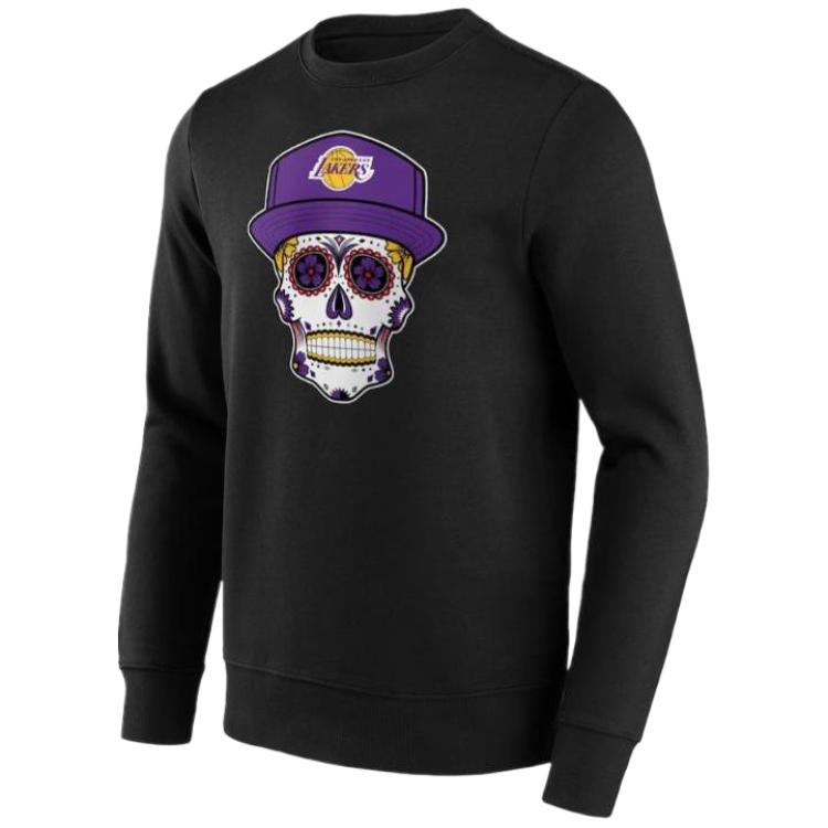 NBA Fanatics Los Angeles Lakers Home Logo Crewneck Sweatshirt Black () 12089331