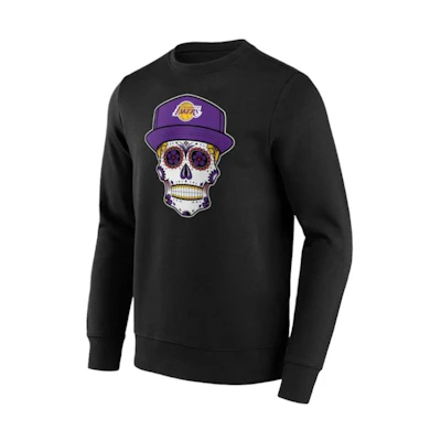NBA Fanatics Los Angeles Lakers Home Logo Crewneck Sweatshirt Black () 12089331