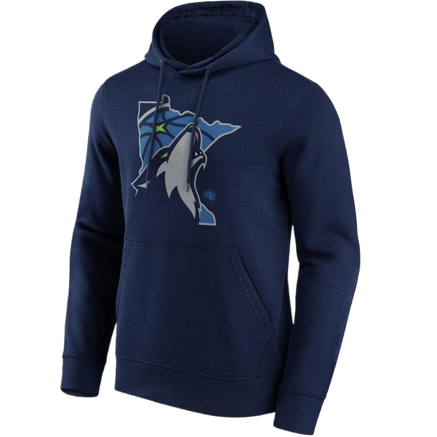 NBA Fanatics Minnesota Timberwolves Iconic Hometown Hoodie Navy Pullover 12089041