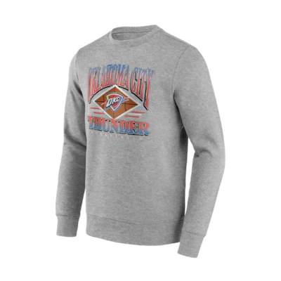 NBA Fanatics Oklahoma City Thunder Power Phase Crewneck Sweatshirt Grey 13340778