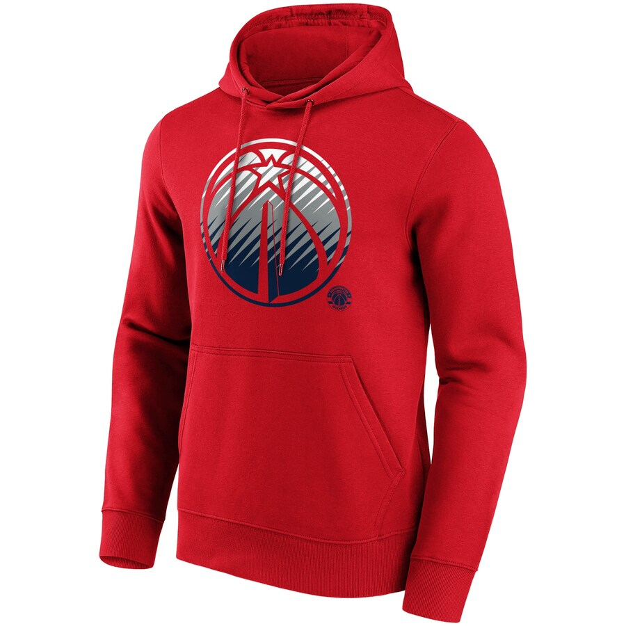 NBA Fanatics Washington Wizards Red Hoodie Casual Fashion Long Sleeve 12085531